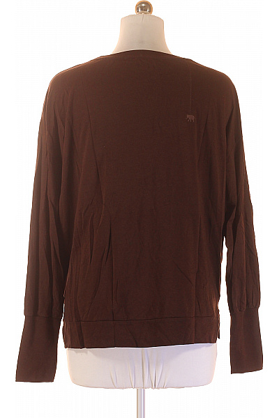 LOVE JOY VICTORY Dámské Hnědé Tričko Dlouhý Rukáv Jednobarevné Basic S Kulatým Výstřihem Vel. m/l | LOVE JOY VICTORY | obrázek 3