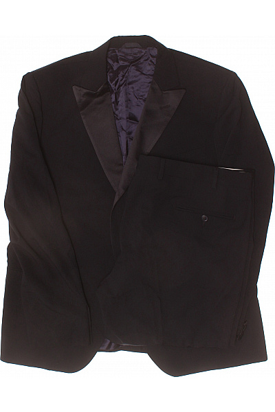 Pánské společenské obleky černé Velikost 58 | Unimoda | obrázek 2