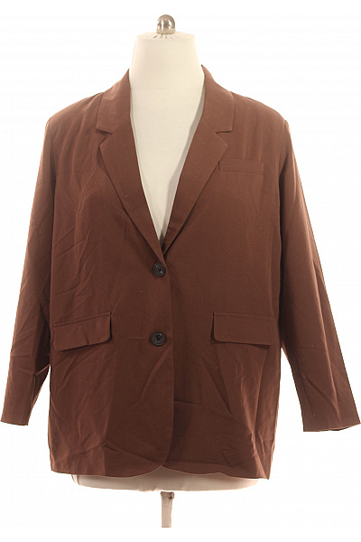 VERO MODA Dámské hnědé sako společenské ležérní jednořadé moderní kapsy Vel. 42 | VERO MODA | obrázek 2