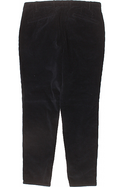 HTL Pánské manšestrové rovné kalhoty tmavé volnočasové ležérní s kapsami Vel. S | HTL | obrázek 2