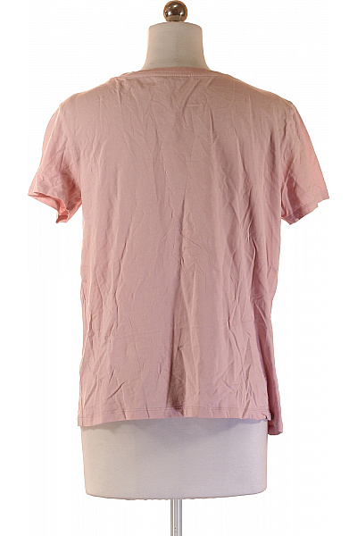 COMMA Dámské Růžové Tričko Krátký Rukáv S Nápisem Basic Vel. 36 | COMMA | obrázek 2