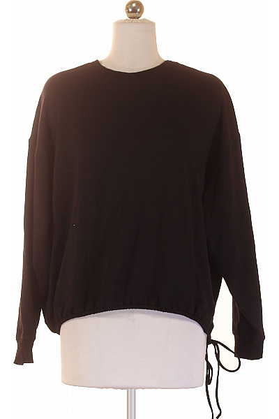 Les Lunes Dámská modalová černá mikina přes hlavu streetwear oversize se stahováním Velikost xs | Les Lunes | obrázek 2