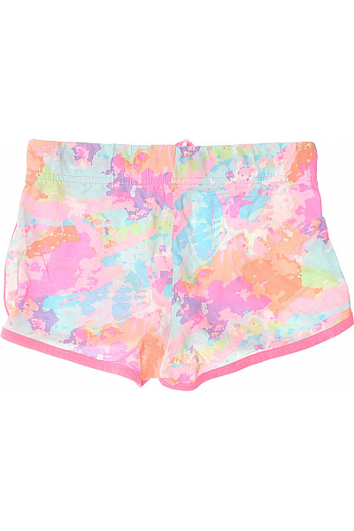 Terranova Dívčí kraťasy pastelový batikový vzor růžové šňůrkou Vel. 128-134 | Terranova | obrázek 3
