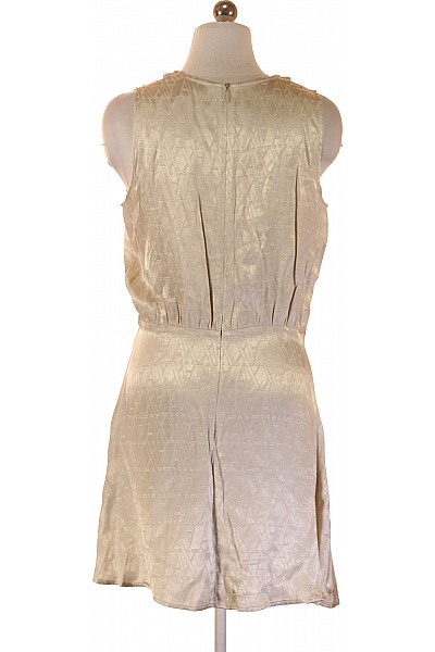 ARMANI Letní šaty béžové vzorované saténové volné Velikost S | ARMANI | obrázek 3