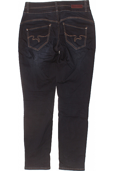 Blue Monkey Dámské tmavě modré džíny s vysokým pasem a knoflíky Velikost 28/30 | Blue Monkey | obrázek 2