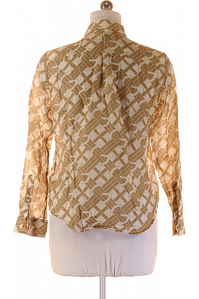 GANT Dámská košile dlouhý rukáv béžová vzorovaná elegantní regular fit Vel. 38 | GANT | obrázek 3