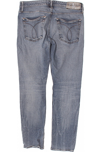 Calvin Klein Pánské modré seprané rovné džíny klasické s kapsami Vel. XL | Calvin Klein | obrázek 2