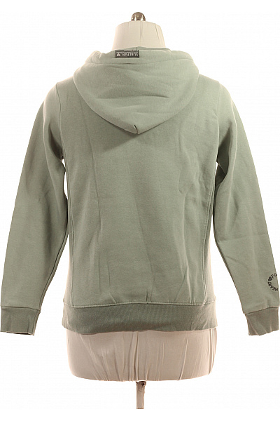 Sublevel Zelená dámská mikina s kapucí přes hlavu klokaní kapsou streetwear Vel. l | Sublevel | obrázek 3