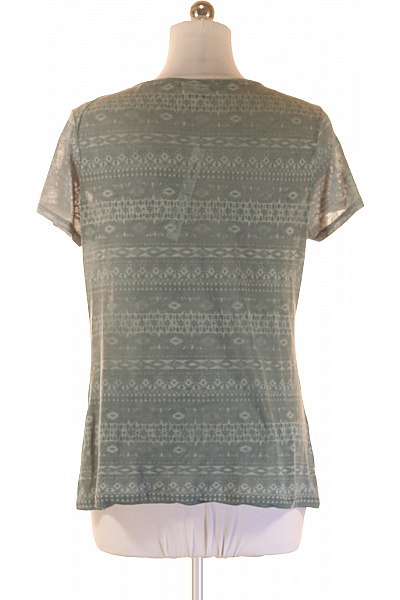 Street One Dámské tričko zelené s potiskem peří etno vzor krátký rukáv Velikost 42 | Street One | obrázek 3