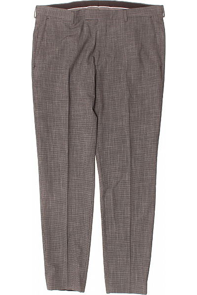 Strellson Pánské společenské kalhoty hnědé jemně kostkované rovné elegantní Vel. 52 | Strellson | obrázek 2