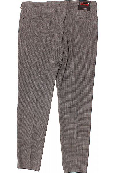 Strellson Pánské společenské kalhoty hnědé jemně kostkované rovné elegantní Vel. 52 | Strellson | obrázek 3