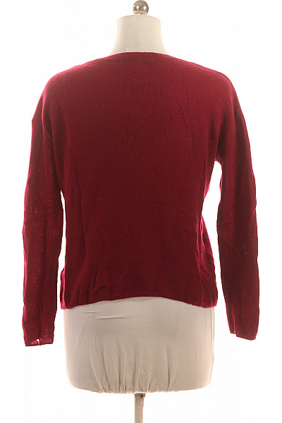 LAWRENCE GREY Dámský červený pulovr do véčka pletený podzimní Vel. M | LAWRENCE GREY | obrázek 2