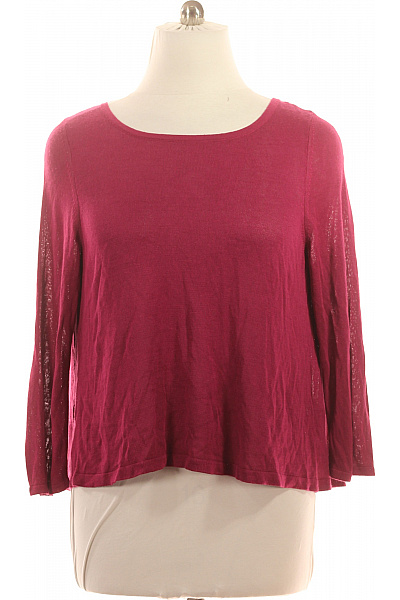 Monsoon Dámská pletená halenka vínová s dlouhým rukávem volná Vel. 44 | Monsoon | obrázek 2