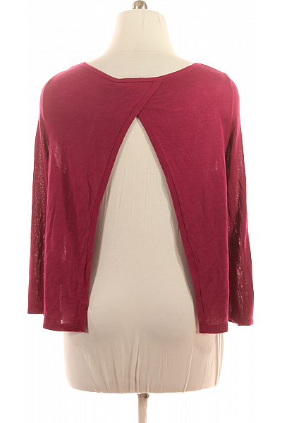 Monsoon Dámská pletená halenka vínová s dlouhým rukávem volná Vel. 44 | Monsoon | obrázek 3