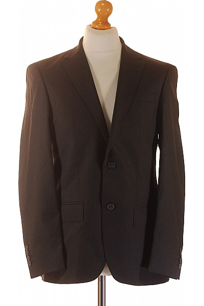 LAWRENCE GREY Polyesterové společenské sako tmavě hnědé elegantní jednořadé moderní Velikost 46 | LAWRENCE GREY | obrázek 2