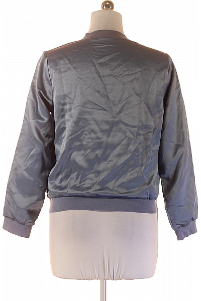 LAWRENCE GREY Dámská Bomber bunda saténová modrá lesklá přechodová do pasu Vel. 36 | LAWRENCE GREY | obrázek 2