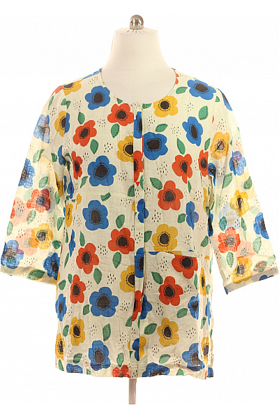 Gudrun Sjödén Dámská bavlněná košile krátký rukáv květinová vzorovaná volná ležérní Velikost XL | Gudrun Sjödén | obrázek 2