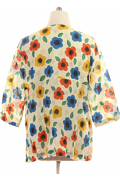 Gudrun Sjödén Dámská bavlněná košile krátký rukáv květinová vzorovaná volná ležérní Velikost XL | Gudrun Sjödén | obrázek 3