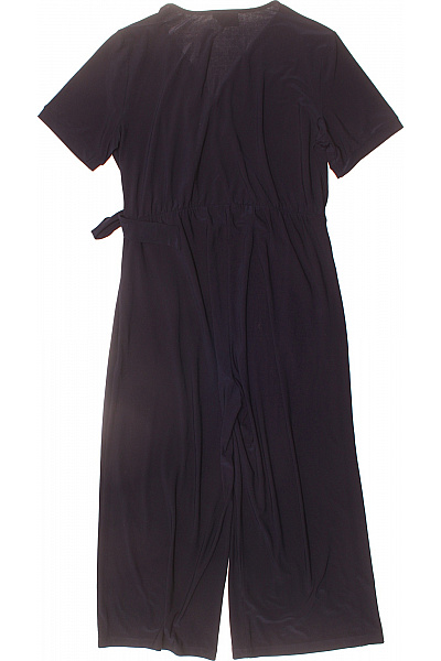 Cartoon Dámský tmavě modrý overal krátký rukáv zavinovací vázání široké nohavice Velikost 40 | Cartoon | obrázek 2