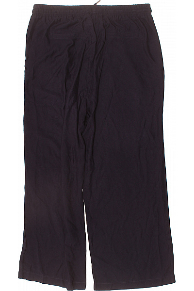 ZERO Dámské černé volné rovné kalhoty s pružným pasem a šňůrkou Vel. 44 | ZERO | obrázek 2