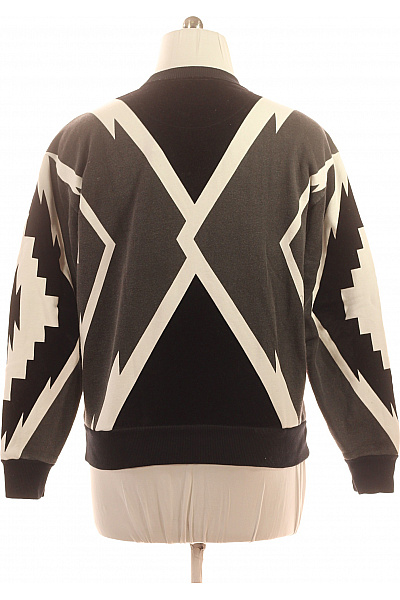 ARMANI Dámská mikina přes hlavu s dlouhým rukávem geometrický potisk streetwear Velikost l | ARMANI | obrázek 3