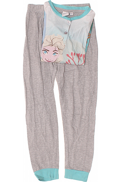 DISNEY Dívčí Pyžamo S Elsou šedé Velikost 8