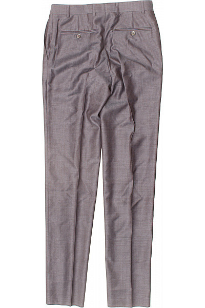 CANALI Společenské Pánské Kalhoty Lněné Šedé Vel. 46 | CANALI | obrázek 2