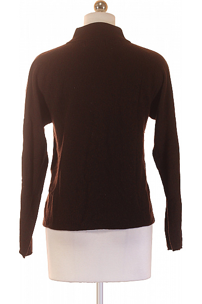 Tif Tiffy Dámský hnědý kašmírový svetr se stojáčkem elegantní basic Vel. s/m | Tif Tiffy | obrázek 2