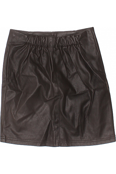 asos Dámská polyesterová pouzdrová koženková mini sukně hnědá sexy rovná Vel. 32 | asos | obrázek 3