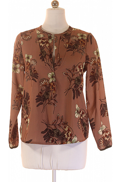 Please Dámská halenka s dlouhým rukávem a květinovým vzorem hnědá elegantní Velikost L | Please | obrázek 2