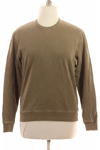 Woolrich Pánská jednobarevná mikina přes hlavu khaki streetwear Vel. L | Woolrich | obrázek 2