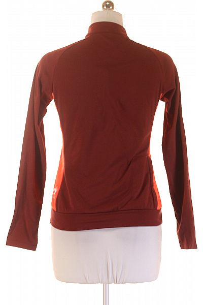 Dámská polyesterová mikina hnědá sportovní funkční se zipem u krku Velikost 38 | Unimoda | obrázek 2