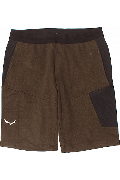 SALEWA Pánské Hnědé Sportovní Volnočasové Kraťasy S Kapsami Velikost 50