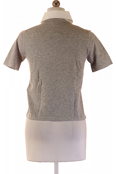 marella Dámské tričko s krátkým rukávem a límečkem šedé Vel. S | marella | obrázek 2