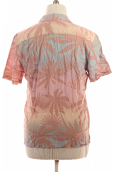 key largo Pánská havajská košile krátký rukáv letní vzorovaná růžová modrá Velikost XL | key largo | obrázek 3