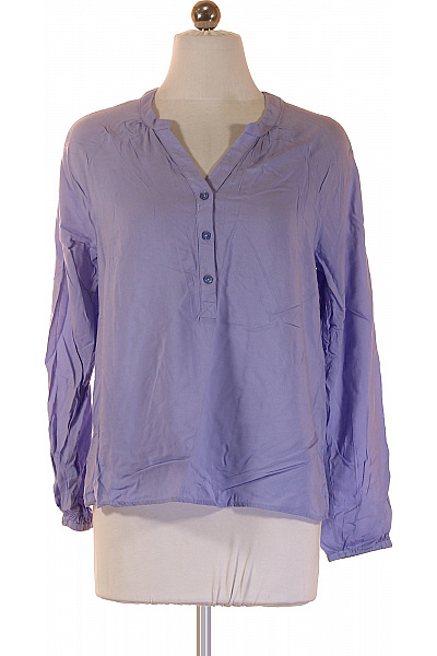 COMMA Fialová halenka s dlouhým rukávem a výstřihem do V Vel. 34 | COMMA | obrázek 2