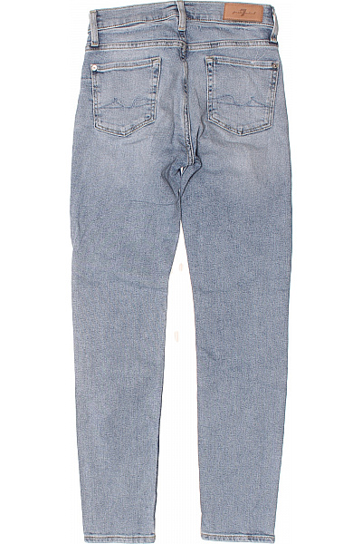 7 for all mankind Dámské modré džíny skinny seprané úzké nad kotníky Velikost 25 | 7 for all mankind | obrázek 2