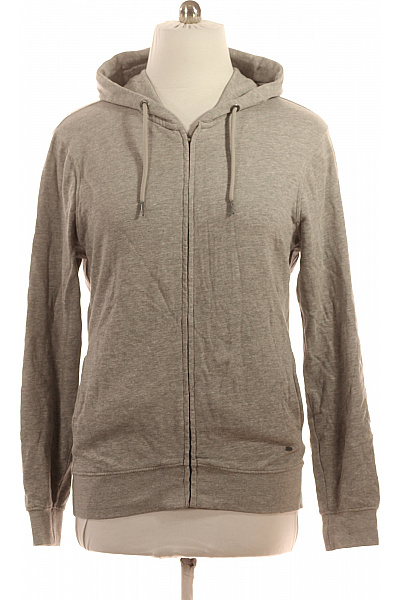 Petrol Industries Pánská šedá Mikina S Kapucí A Dlouhým Rukávem Na Zip Vel. L