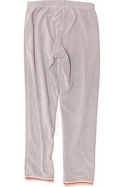 Dámské šedé fleecové tepláky s pruhovanou gumou v pase a na nohavicích Vel. 40 | Unimoda | obrázek 3