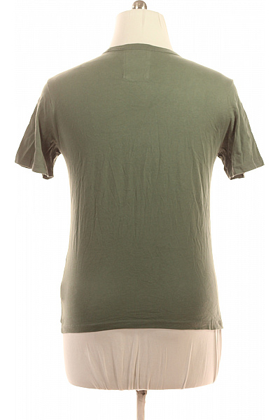 NOWADAYS Pánské khaki triko krátký rukáv kulatý výstřih s výšivkou Vel. S | NOWADAYS | obrázek 2