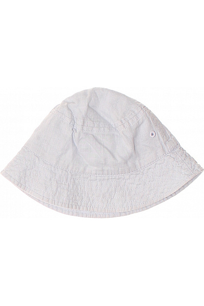 Světle Modrý Plátěný Klobouk Letní Prodyšný Klasický