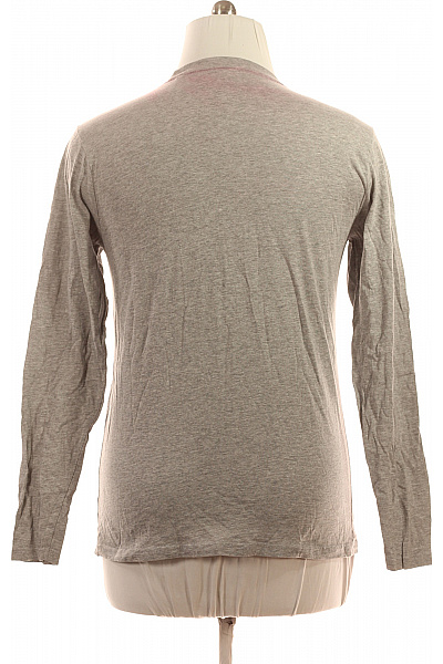 Pánské tričko s dlouhým rukávem šedé s potiskem basic Velikost l | Unimoda | obrázek 2