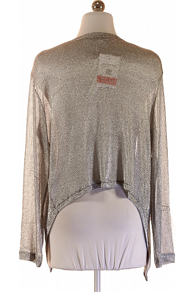 RISSKIO Dámské bolerko s dlouhým rukávem stříbrné průhledné Velikost s | RISSKIO | obrázek 2