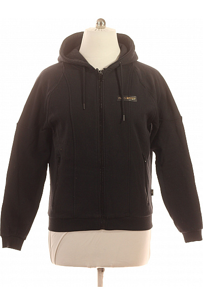 PLEIN SPORT Dámská černá sportovní mikina s kapucí na zip streetwear Velikost L | PLEIN SPORT | obrázek 2