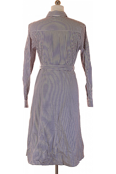 LAWRENCE GREY dámské šaty s dlouhým rukávem košilové pruhované s páskem volnočasové Vel. 36 | LAWRENCE GREY | obrázek 3