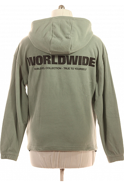 Sublevel Zelená Streetwear Mikina s kapucí přes hlavu s klokaní kapsou Vel. M | Sublevel | obrázek 2
