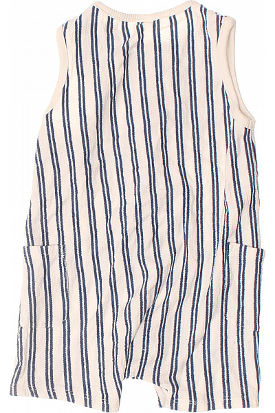Dětské Dupačky Pruhované Modrobílé Letní Bez Rukávů | Unimoda | obrázek 2