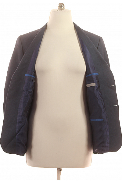 PIERRE CARDIN Pánské tmavě modré sako jednořadé ležérní na běžné nošení Vel. 26 | PIERRE CARDIN | obrázek 3