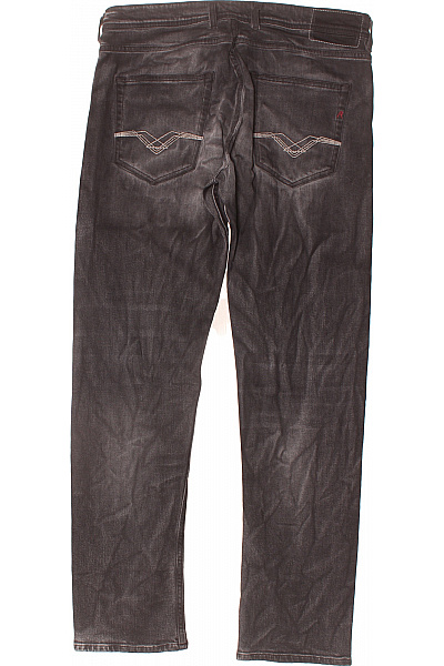 REPLAY Grover Rovné Džíny Černé Šedé Seprané Klasické Velikost L | REPLAY | obrázek 2