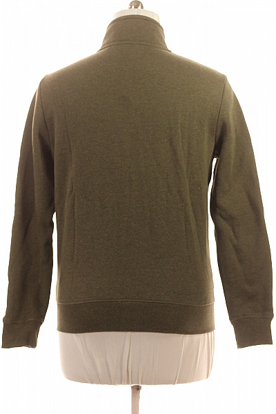 SUPERDRY Pánská tmavě zelená mikina na zip se stojáčkem bez kapuce Velikost m | SUPERDRY | obrázek 2